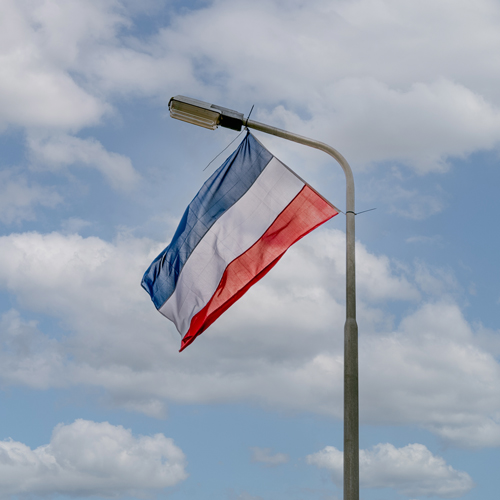 Nederlandse vlag op de kop