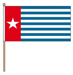 Zwaaivlag West papua of West New Guinea 30x45cm