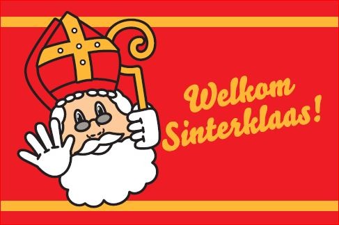 Vlag Welkom Sinterklaas 150x225