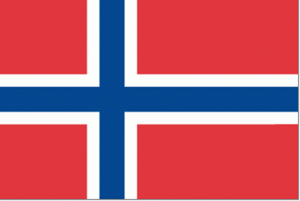 Noorse vlag 30x45cm gastenvlag Noorwegen