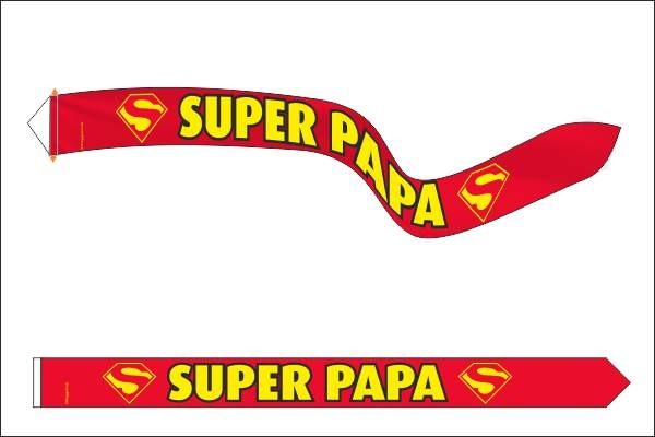 Vaderdag wimpel 18x165cm super papa