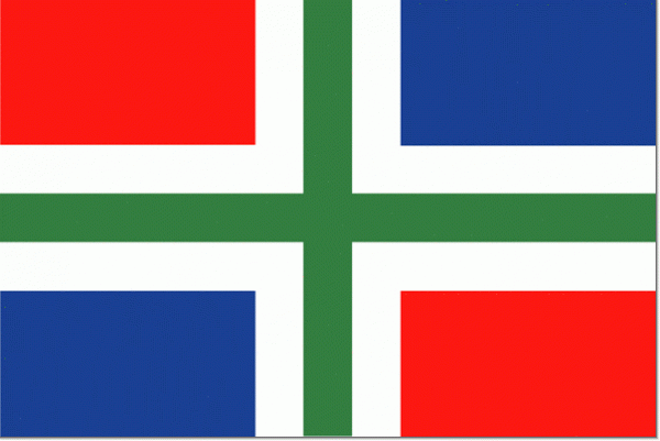 Groningse vlag provincie Groningen 30x45cm Groninger vlaggen