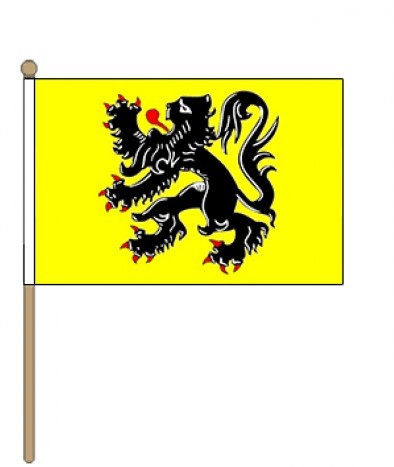 Zwaaivlag Vlaanderen 30x45cm