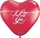 Love You Heart Ballon, per stuk te koop