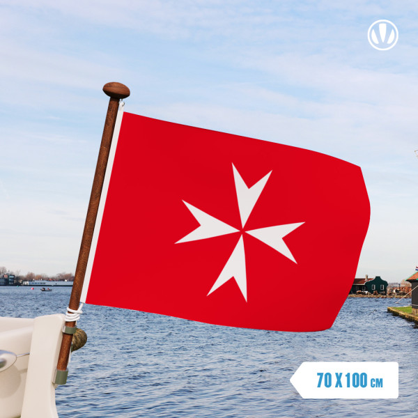 Vlag Malta koopvaardij 70x100cm