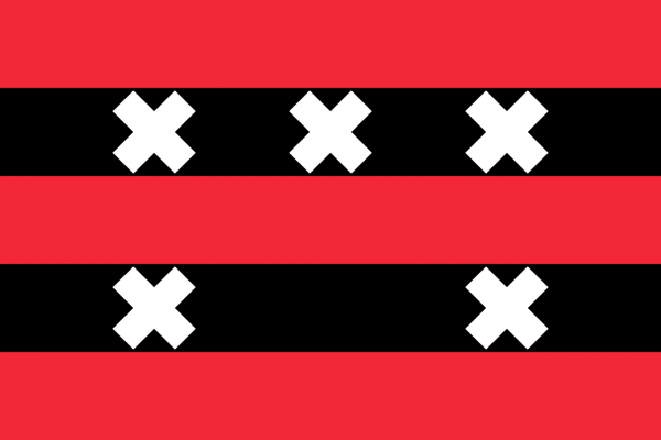 Vlag Ouder-Amstel 50x75cm bootvlag