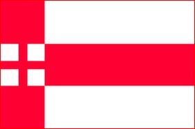 Vlag gemeente Amersfoort 150x225cm amersfoortse vlaggen kopen