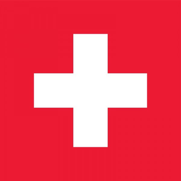 Vlag Zwitserland 150x150 cm