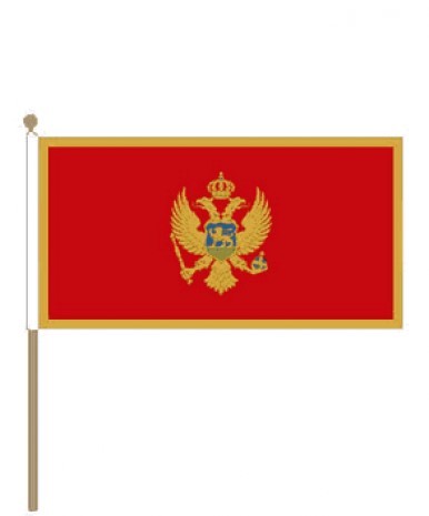 Zwaaivlag Montenegro 15x22,5cm | stof