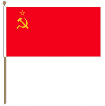 Zwaaivlag Sovjet Unie 15x22,5cm | stof