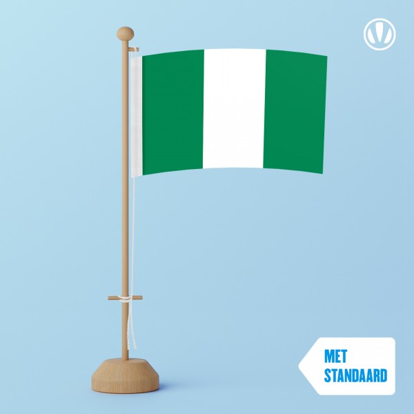 Tafelvlag Nigeria met standaard