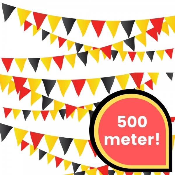 Vlaggenlijnen belgie 500 meter straatversiering