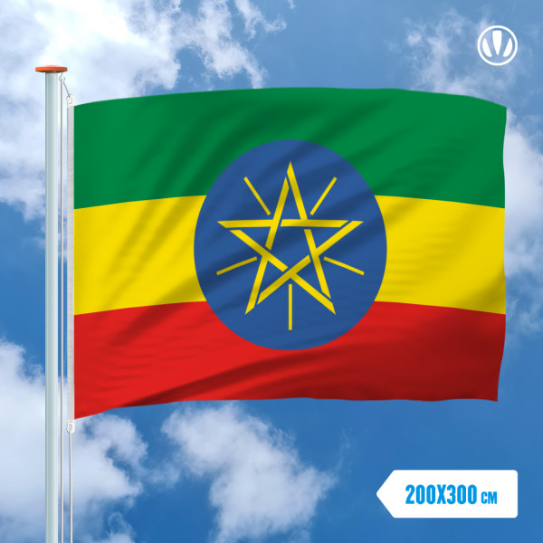 Grote Mastvlag Ethiopie 200x300cm