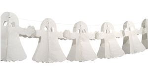 Papieren witte slinger Spoken Halloween 4 m