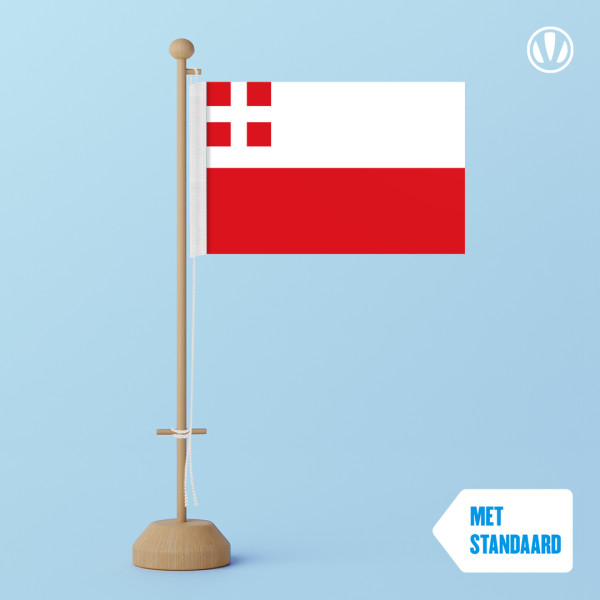 Tafelvlag Utrecht 10x15cm met standaard