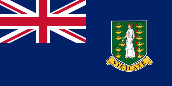 Vlag Britse Maagdeneilanden 70x100cm
