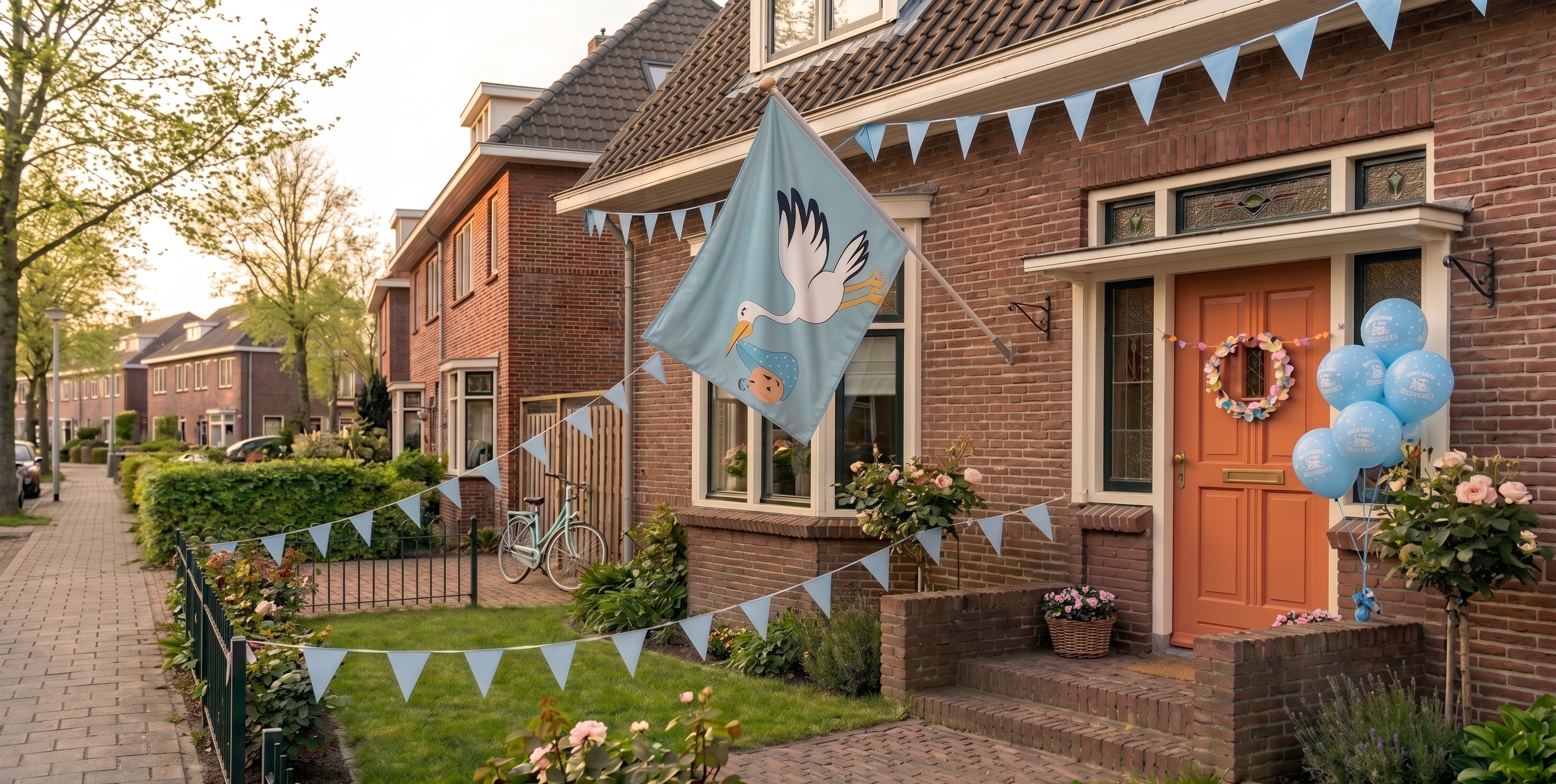 Hoelang laat je geboorteversiering hangen?