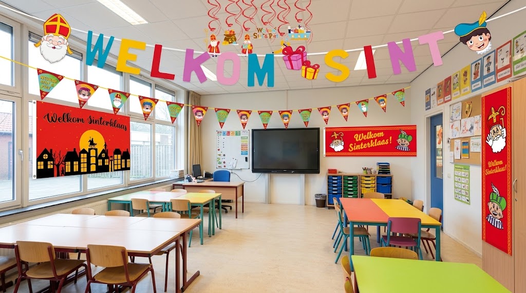 Sinterklaas versiering voor school: zo maak je het klaslokaal feestklaar